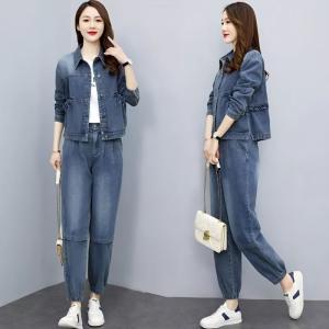 セットアップ レディース 半袖 デニム ジャケット ショートパンツ デニムパンツ ジーンズ 上下セット ハイウエスト ウエストゴム 通勤 通学  おしゃれ 着痩せ