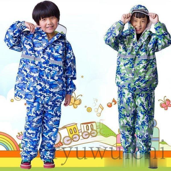 大 新品 レインスーツ キッズ レインコート 上下 キッズ レインコート キッズ 小学生 上下セット...