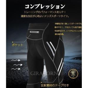 コンプレッションウェア タイツ /ゲルパッド付...の詳細画像2