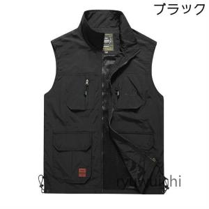 メッシュベスト メンズ フィッシングベスト 釣...の詳細画像4