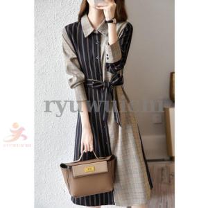 ワンピース レディース 長袖 チュールスカート おしゃれ モード系