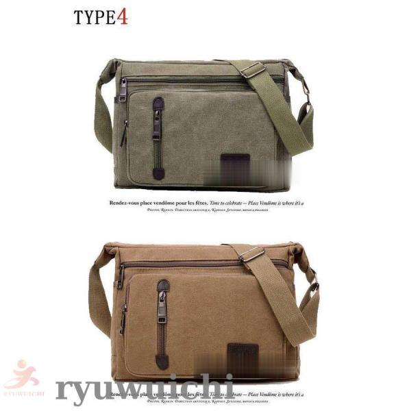 メッセンジャーバッグ メンズ バッグ ショルダーバッグ キャンバス カジュアルバッグ 斜めがけバッグ...