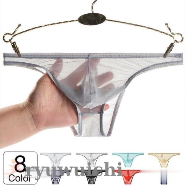 メンズ 男性下着 ティーバック Tバッグ ビキニブリーフ インナー ローカット 透け 父の日