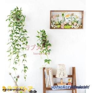 ウォールグリーン 壁掛け フェイク 木枠 フェ...の詳細画像5