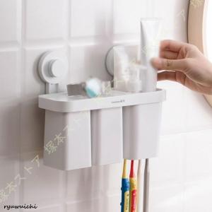 耐久性のある歯ブラシたて ブラシ収納ケース 壁取...の商品画像