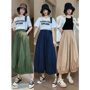 ガウチョパンツ ワイドパンツ レディース 春物 ...の商品画像