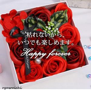 ソープフラワー 花束 ギフト ブーケ ボックス...の詳細画像3