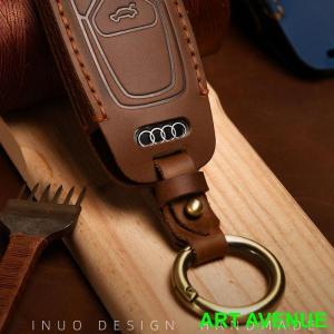 アウディ Audi スマートキーケース 本革 ...の詳細画像2