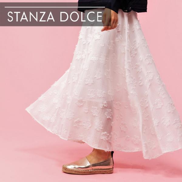 ボトム ボトムス レディース 花柄 フラワー スカート シフォン フレア ロング ミモレ 大きいサイ...