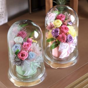 仏花 プリザーブドフラワー ドーム ケース入り...の詳細画像1