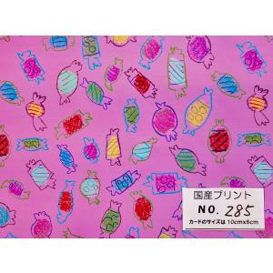 生地   国産プリント・285 郷家啓子 55cmX45cm YUWA Candy  有輪