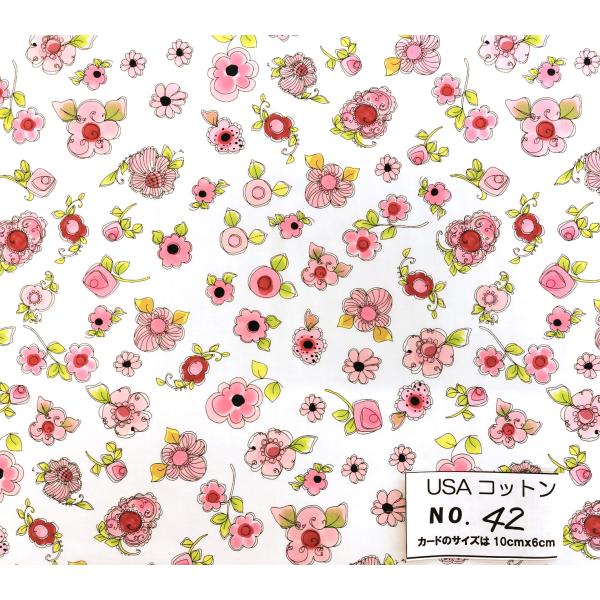 55cmX45cm 生地 ロラライハリス 花柄 Parlor Posies 入学入園 布  USAコ...