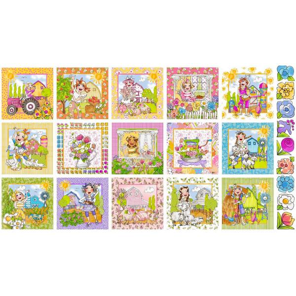 生地 ロラライハリス Fun Farm Panel Final ローラライデザインズ USAコットン...