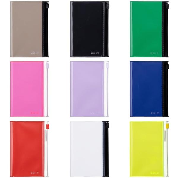 手帳用紙を使った小さな方眼ノート・B7変型・PVCカバー付き EDiT EDI-NB20 /【メール...