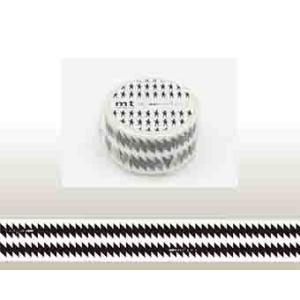 mt マスキングテープ（1巻）mt×G8/ミントデザインズ　ZIGZAG　ボーダーブラック/24ｍｍ...