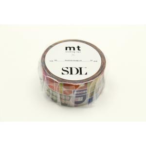 カモ井 mt × artist series SDL Remixed Shapes MTSDL03 /マスキングテープ  マステ  デザイン ラッピング プレゼント メール便OK｜s-bunkadou