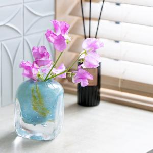 Henry Dean ヘンリーディーン　ガラス花器　2セット HenryDean ヘンリーディーン スクエアXS ヴェロニカ ガラス花瓶 花器