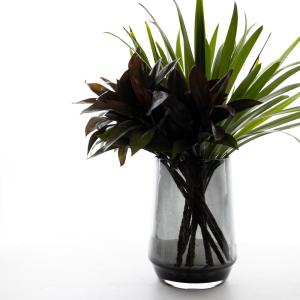 岩田久利 花瓶 花器 朝の海 ブルー系 ガラス(41712) : 堀田商事質店