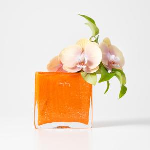 HenryDean ヘンリーディーン スクエアXS ヴェロニカ ガラス花瓶 花器