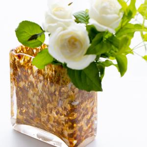 HenryDean ヘンリーディーン スクエアXS ブロッサム ガラス花瓶 花器