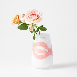 HenryDean ヘンリーディーン　ストロンボリXS アクアレルピンクA ガラス花瓶　花器｜s-colourliving