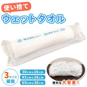 おしぼり 使い捨て 大判 厚手 業務用 使い捨て タオル 個包装 まとめ買い レンジ 冷蔵庫 対応 破れにくい 丈夫 ウェットタオル ぬれタオル｜五宝堂Yahoo!店