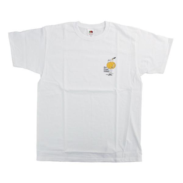 アパレル【コスモダーツ】フルーツオブザルームxコスモダーツ Tシャツ ロイ エヒメ オレンジ ホワイ...