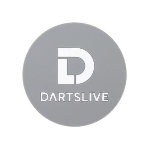 ダーツ雑貨ラバーコースター 「DARTSLIVE グレー」