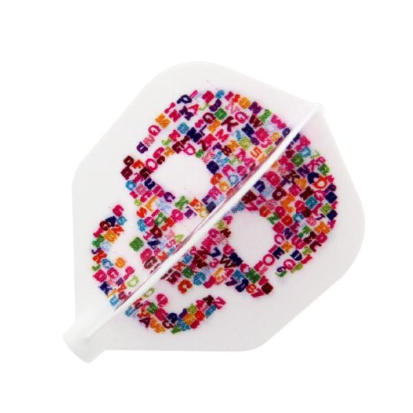 ダーツフライト【フィット×ディークラフト】AFP スカルテキスト