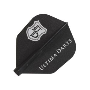 フライト【フィット×アルティマダーツ】シルバーロゴ シェイプ Dブラック