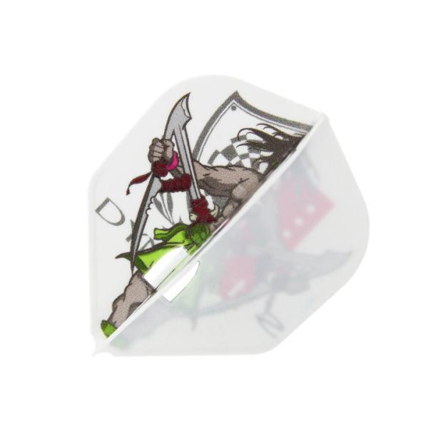 ダーツフライト【エルフライト×ダイナスティー】PRO 水野剛モデル MIZUNO シェイプ ホワイト