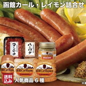 初売り 函館 カール・レイモン 人気6種詰め合わせ ソーセージ ウィンナー コーンビーフ ハンバーグ マスタード 産地直送 北海道 ギフト 送料無料｜s-hokkaido