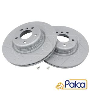 BMW リア スリット ブレーキローター 2枚 345mm 防錆 PRO+ 1シリーズ