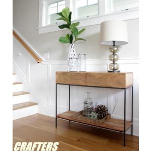 エルムコンソールテーブル 　引出２列仕様/ cf0106−o4