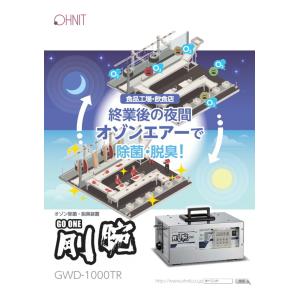 剛腕1000TR（24時間タイマー式）オーニット製オゾン機器　2台　１０００ｍｇ/h　40坪　除菌 オゾン発生器　ウイルス除去 　ウイルス対策 ウィルス 消毒 除去