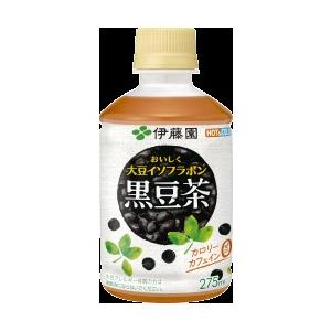 伊藤園 おいしく大豆イソフラボン 黒豆茶 HOT＆COLD兼用・電子レンジ対応 PET 275ml×24本｜s-mart-store