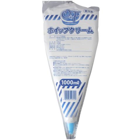 [冷凍] O&amp;F 業務用 ホイップクリーム 1000ml×20本（1ケース）