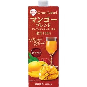 スジャータ マンゴーブレンド 果汁100% 1L×6本（1ケース）【めいらくのマンゴージュース】
