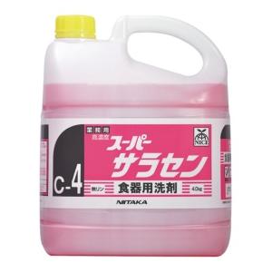 1本】4kg・スーパーサラセン ニイタカ 食器用洗剤 業務用 洗浄剤 洗剤