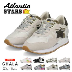 Atlantic STARS アトランティックスターズ レディース スニーカー GHALA ガラ 本革 厚底 ダッドシューズ 黒 ブラック ホワイト｜s-martceleble