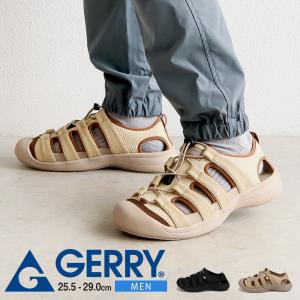 アウトドア サンダル 厚底 メンズ カジュアル 夏用 スニーカー スポーツ 靴 シューズ 黒 ブラック ベージュ ジェリー gerry 6605 爆買