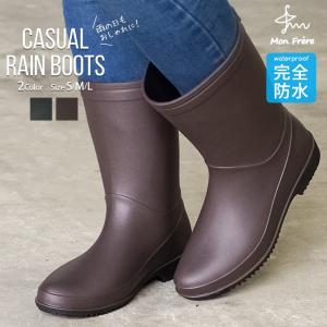 レインブーツ レディース 完全防水 長靴 おりたたみ 作業用 防滑 防寒 黒 ブラック ブラウン スノーブーツ 雨 雪 履きやすい ガーデニング 農作業 ハーフ 8532