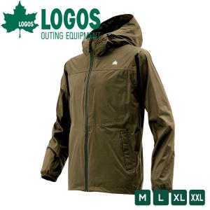 ロゴス LOGOS 4WAYストレッチジャケット ラムダ カーキ 透湿 防水 ストレッチ 軽量 レインウェア レインウエア カッパ ジャンパー アウトドア