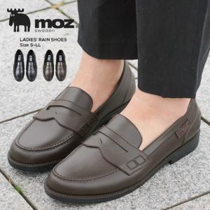 モズ moz レインシューズ ローファー 雨靴 ...の商品画像