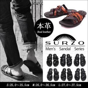 SURZO/スルジョー 本革 メンズ サンダル レザー カジュアル メッシュ 男性用 黒 トング サンダル 男性用 オフィス 人気 革 スリッパ メンズ ETSR-50