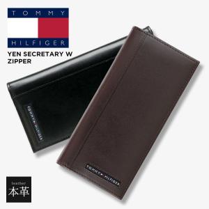 トミー ヒルフィガー メンズ 長 財布 小銭 カード 入れ 本革 ロング ウォレット Yen Secretary w Zipper 31TL19X019 TOMMY HILFIGER 爆買