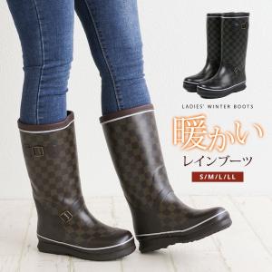 長靴 レディース 防寒 雪 レインブーツ おしゃれ ロング 幅広 3E 痛くない シンプル あったか 秋冬 アウトドア 雨靴 レインシューズ ブラック 黒 ブラウン 662