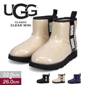 アグ クラシック クリア ミニ レインブーツ ムートンブーツ レディース 防水 ショート 防寒 ugg 黒 ブラック バイオレット ベージュ ネイビー 1113190｜s-martceleble