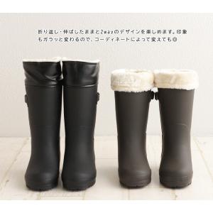 長靴 ファー付き レインブーツ キッズ 女の子...の詳細画像3