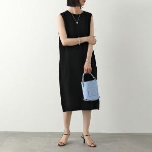 THE ROW ザ・ロウ ワンピース MIRNA DRESS 5575 W1968 レディース ノースリーブ スリット ストレート ストレッチ クルーネック BLK｜s-musee